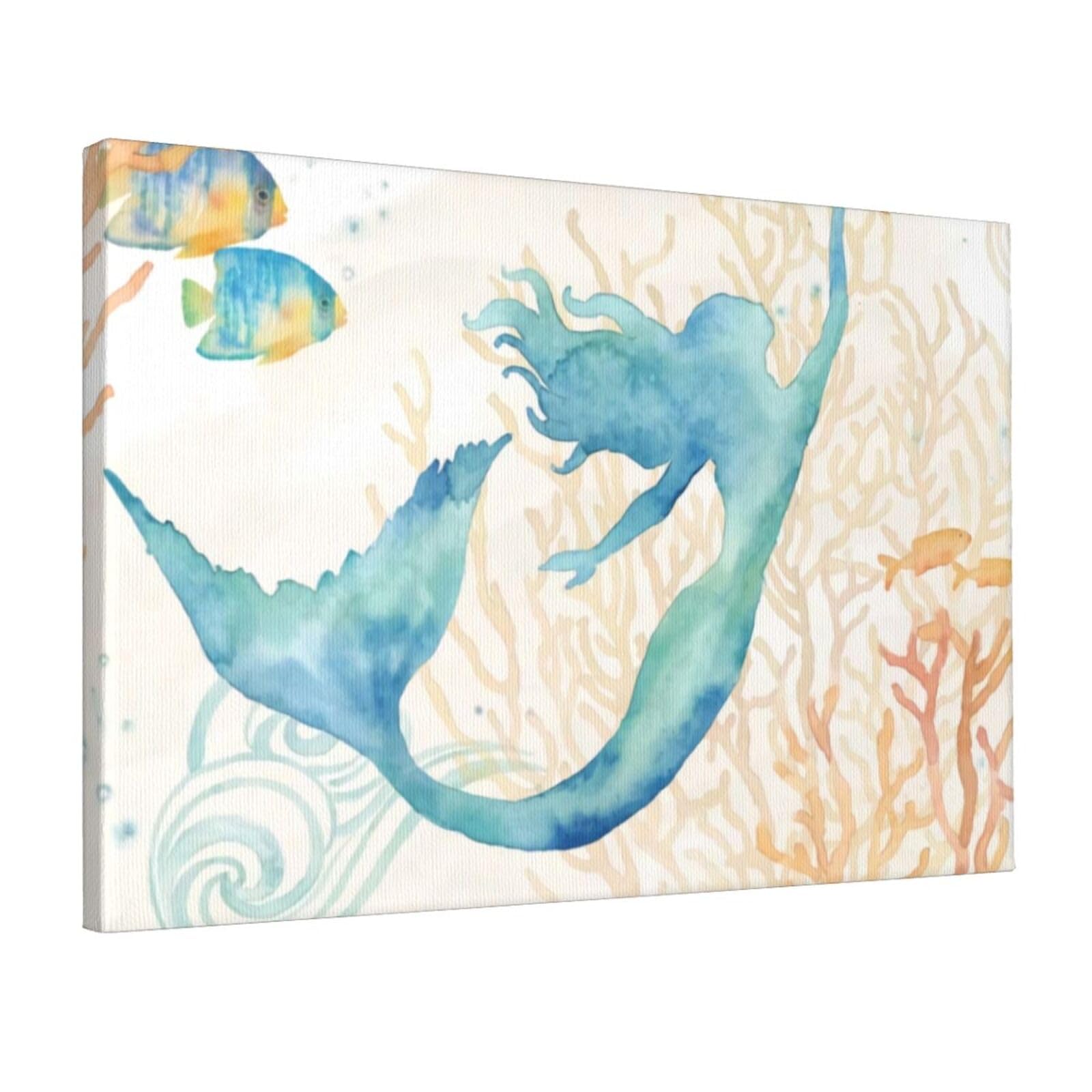 絵画　人魚　海 絵画人魚海